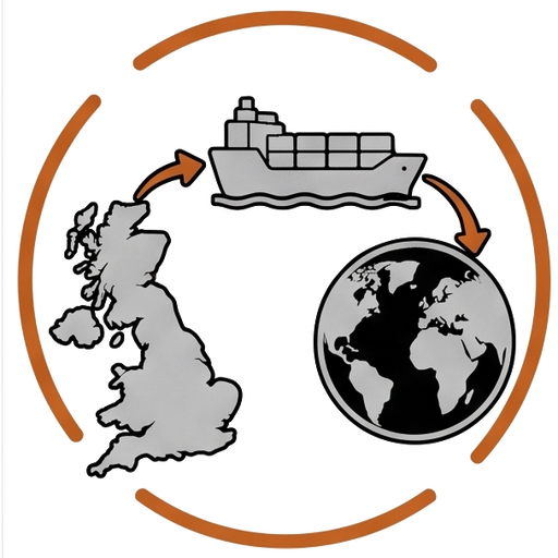 Boards shipped from the UK by container vessel to global export markets